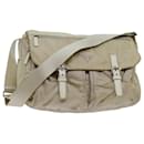 PRADA Shoulder Bag Nylon Beige Auth fm3366 - Prada