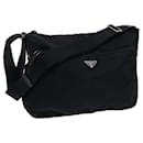 PRADA Shoulder Bag Nylon Black Auth ac2936 - Prada