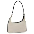 GUCCI Bolso de hombro algodón Beige Negro Auth bs13618 - Gucci