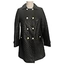 Quilted leather 3/4 coat Giovanni size 38 - Autre Marque