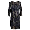 New Paris / Byzance CC Buttons Patinated Dress - Chanel