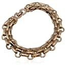 bracelet chaîne Rolo doublé de métal doré vintage - Christian Dior