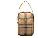 Burberry Brown Haymarket Check Handbag