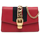 Gucci Red Super Mini Sylvie Chain Bag