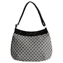 Gucci Grey/black GG canvas shopper shoulder bag