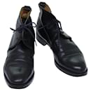 HERMES Sapatos Couro 35 1/2 Autenticação Negra13664 - Hermès