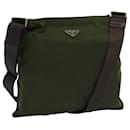 PRADA Shoulder Bag Nylon Khaki Auth yk11919 - Prada