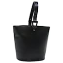 GUCCI Hand Bag Leather Black Auth 71508 - Gucci
