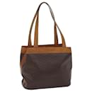 CELINE Macadam Canvas Shoulder Bag PVC Brown Auth 72075 - Céline