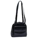 GUCCI Bamboo Shoulder Bag Patent leather Black Auth ep3966 - Gucci