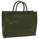 PRADA Hand Bag Nylon Khaki Auth yk11941 - Prada