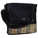 BURBERRY Nova Check Shoulder Bag Canvas Beige Auth ac2923 - Burberry
