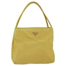 PRADA Shoulder Bag Nylon Yellow Auth 72039 - Prada