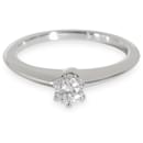 TIFFANY & CO. Anello di fidanzamento con diamante in platino E VS2 0.19 ctw - Tiffany & Co