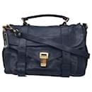 Proenza Schouler Navy Blue PS1 Medium leather shoulder bag - Autre Marque