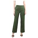 Pantalon tailleur vert foncé - taille UK 10 - Céline