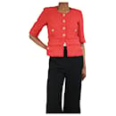 Red tweed jacket - size UK 8 - Chanel