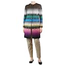 Multicolour jacquard patterned coat - size UK 8 - Missoni