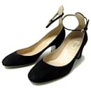 NEW VALENTINO TAN-GO MW SHOES1S0105 Shoes 38.5 BLACK SUEDE SHOES - Valentino