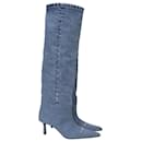 Alexandre Wang Viola 65 Botas desleixadas de joelho em jeans azul - Alexander Wang