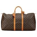 Louis Vuitton Keepall 55 Canvas Travel Bag M41424 in good condition