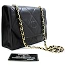 CHANEL Vintage Coco Chain Shoulder Bag Black Flap Quilted Lambskin - Chanel