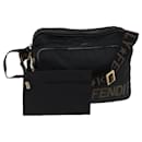 FENDI Shoulder Bag Canvas Black Auth yk11949 - Fendi