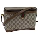 GUCCI GG Canvas Web Sherry Line Shoulder Bag PVC Beige Green Red Auth 71229 - Gucci