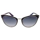 Óculos de sol Tom Ford pretos multi Nina Cat Eye metálicos - Autre Marque