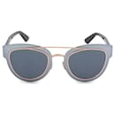 Christian Dior Blue Multi Chromic Cat Eye Metal Sunglasses - Autre Marque