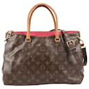 Louis Vuitton Monogram Pallas MM 2Way Handbag in Cherry
