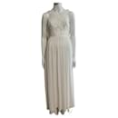 White sequin embroidered evening gown - Jenny Packham