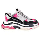 Balenciaga Triple S Sneakers in Pink Polyester