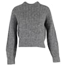 Acne Studios Long Sleeve Sweater in Grey Mohair