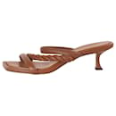 Brown woven-strap sandals - size EU 40 - Jimmy Choo
