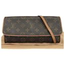 Louis Vuitton Pochette Twin GM Canvas Shoulder Bag M51852 in fair condition
