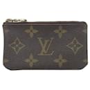 Portamonete Louis Vuitton Pochette Cle Canvas M62650 in discrete condizioni