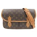 Louis Vuitton Gibeciere MM Canvas Shoulder Bag M42247 in fair condition