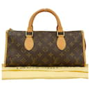 Louis Vuitton Popincourt Canvas Handbag M40009 in good condition