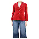 Red velvet blazer - size UK 12 - Etro
