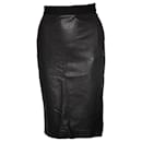 DKNY, pencil stretch skirt with leather - Dkny