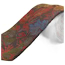 Corbata Marrón con Diseño de Flores - Ermenegildo Zegna