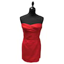 Vestido Vermelho de Palabra de Honor - Ralph Lauren