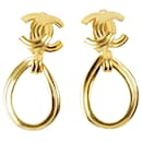 Large Vintage CC Clips Earrings - Chanel
