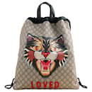 Drawstring Angry Cat Backpack - Gucci