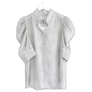Frame Gillian python print silk blouse - Frame Denim