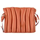 Loewe Flamenco Ondas Clutch Bag in Brown Leather