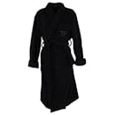 Robe à col châle Tom Ford en coton noir