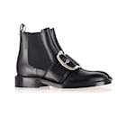 Givenchy Buckle Ankle Boots in Black Leather