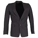 Blazer cruzado de lana negra de Dries Van Noten